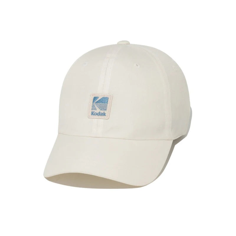 リラックスフィットブルーロゴボールキャップ【アイボリー】