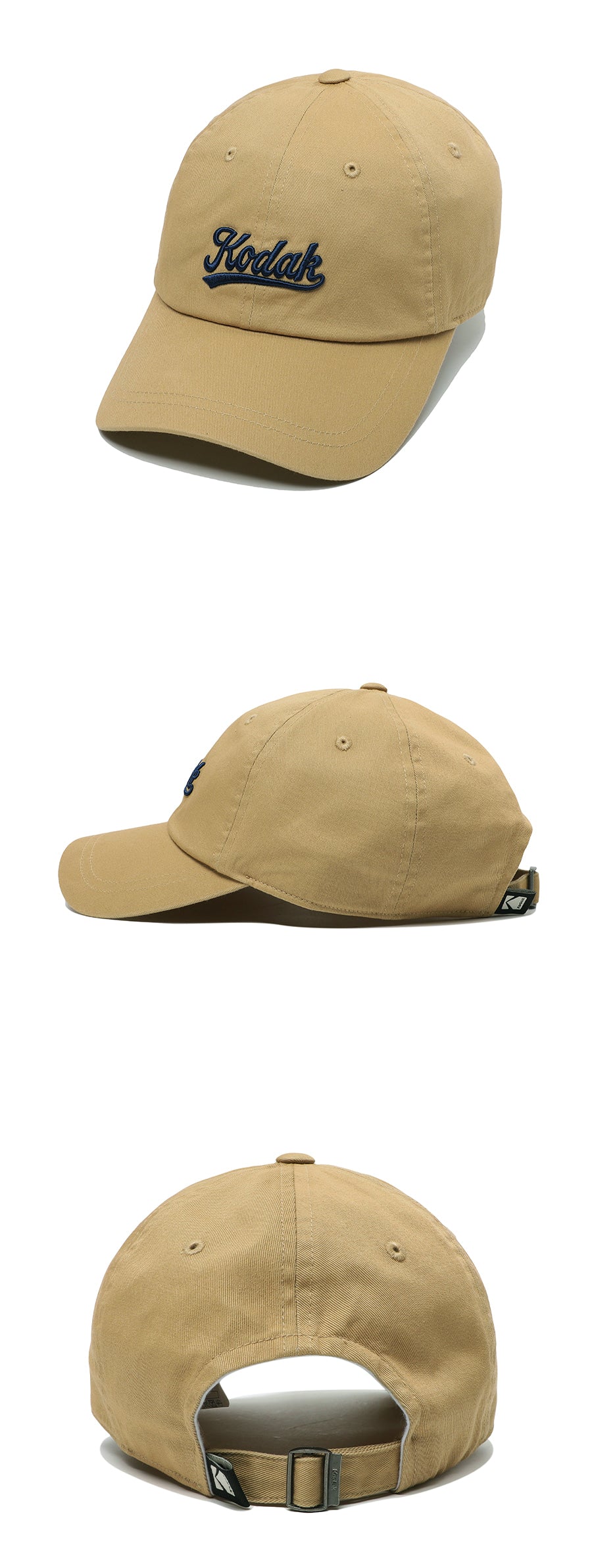 レタリング リラックス フィット ボールキャップ【カーキ】