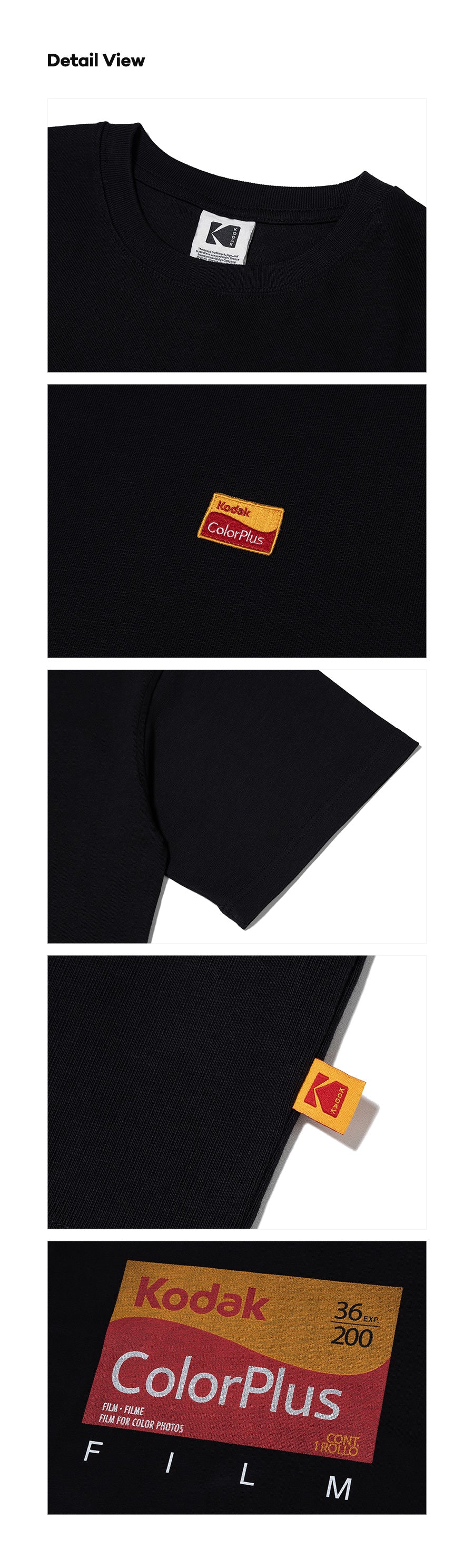 フィルムグラフィックセミオーバーフィットショートTシャツ【イエロー】