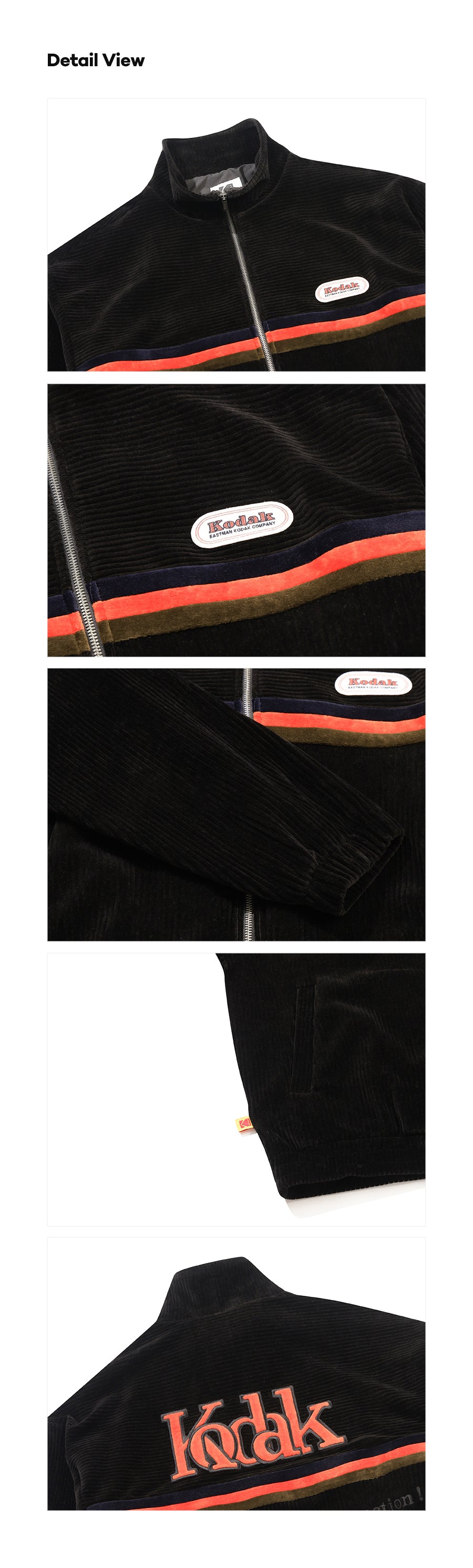 シネコダックベルベットコーデュロイジップアップ【アイボリー】