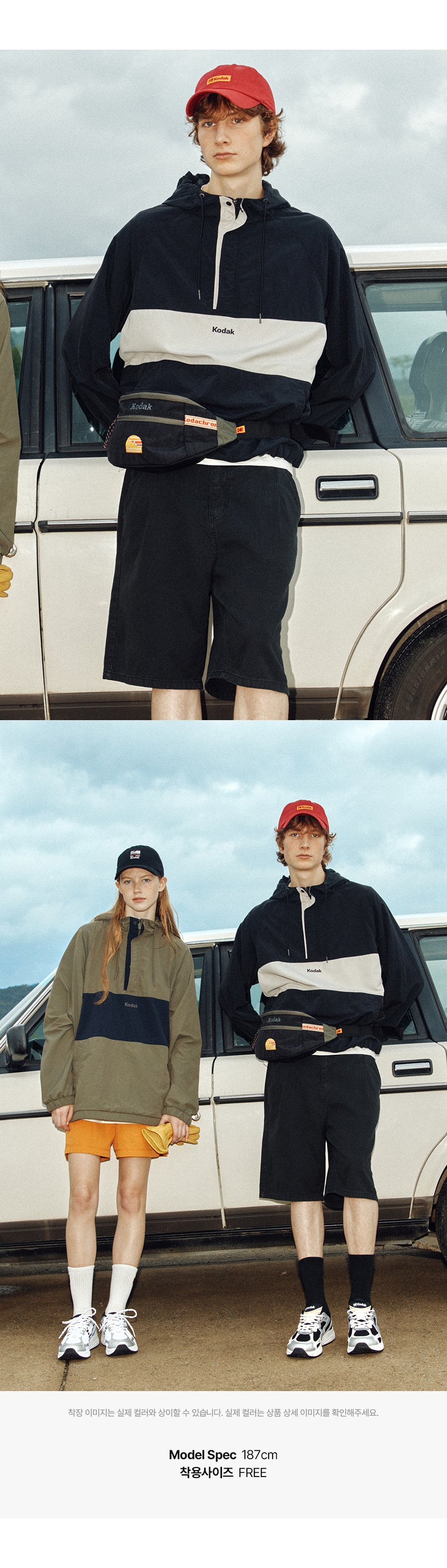 コダクロームラージヒップサック【ブラック】