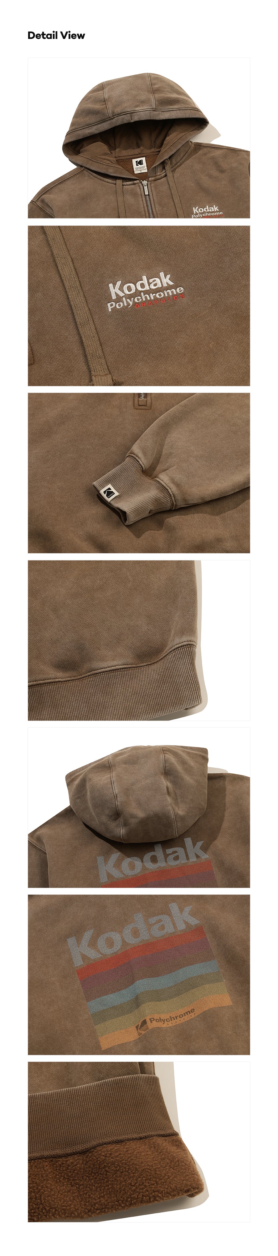 (Women) レインボースノーウォッシュドブラッシュドフーディ【アイボリー】