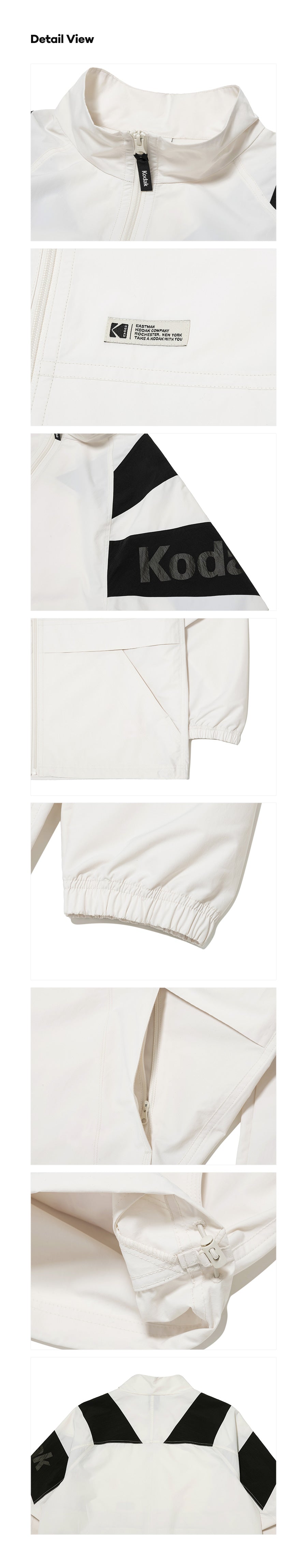 アポロ11 セミオーバーサイズフィットウーブンジャケット【アイボリー】