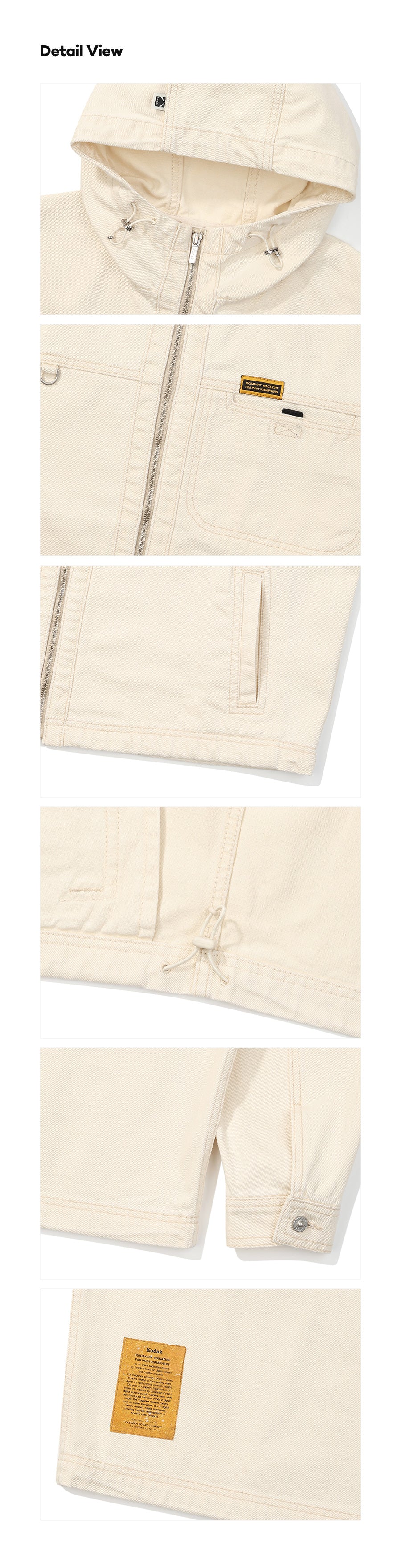 (Women) コダカリーデニムフーディジャケット【ブラック】