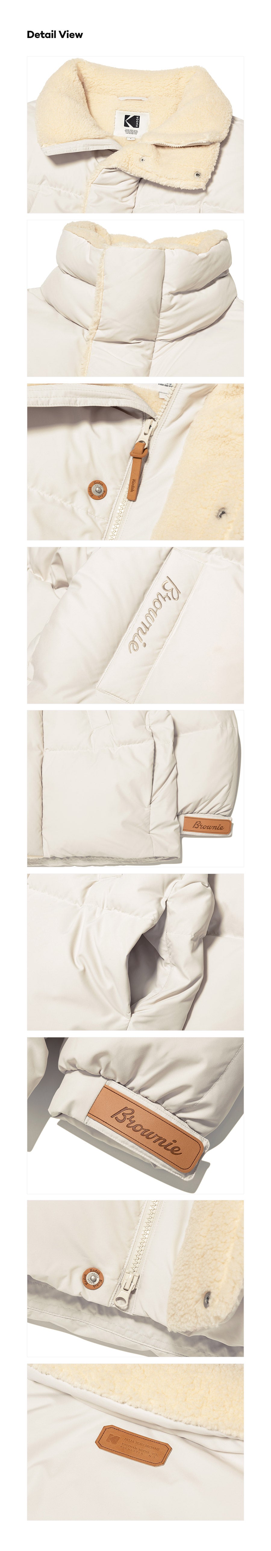 (Women)ブラウニーショートダウン ジャケット【アイボリー】