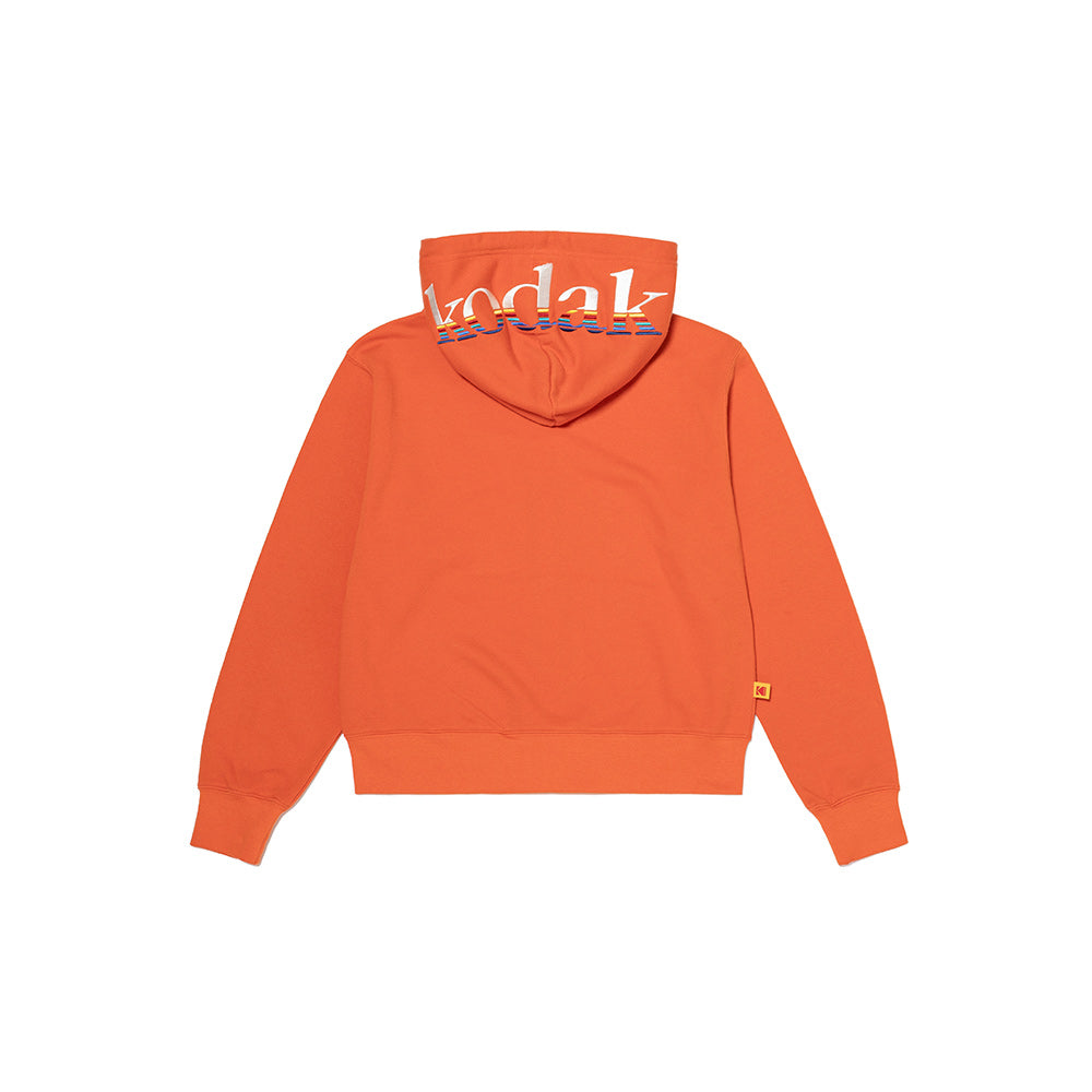 (WOMAN) レインボースウェットジップトップ【オレンジ】