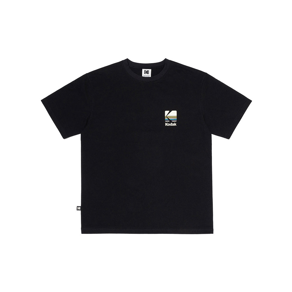 レインボーソロナショートTシャツ【ブラック】