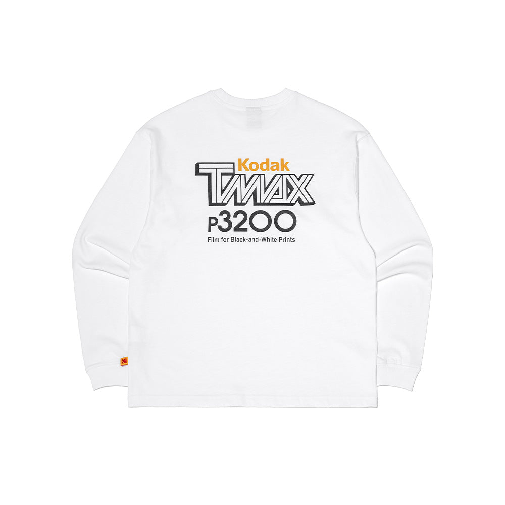 フィルムグラフィックロングスリーブTシャツ【ホワイト】