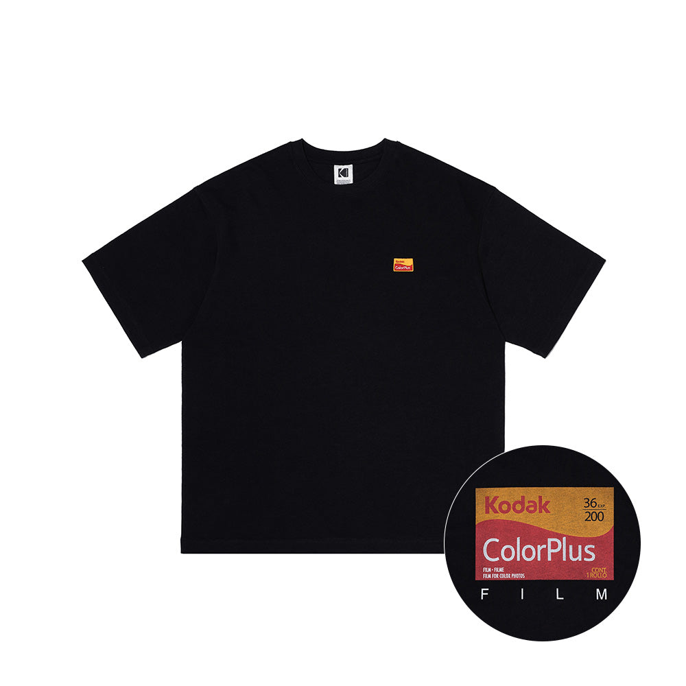 フィルムグラフィックセミオーバーフィットショートTシャツ【ホワイト】