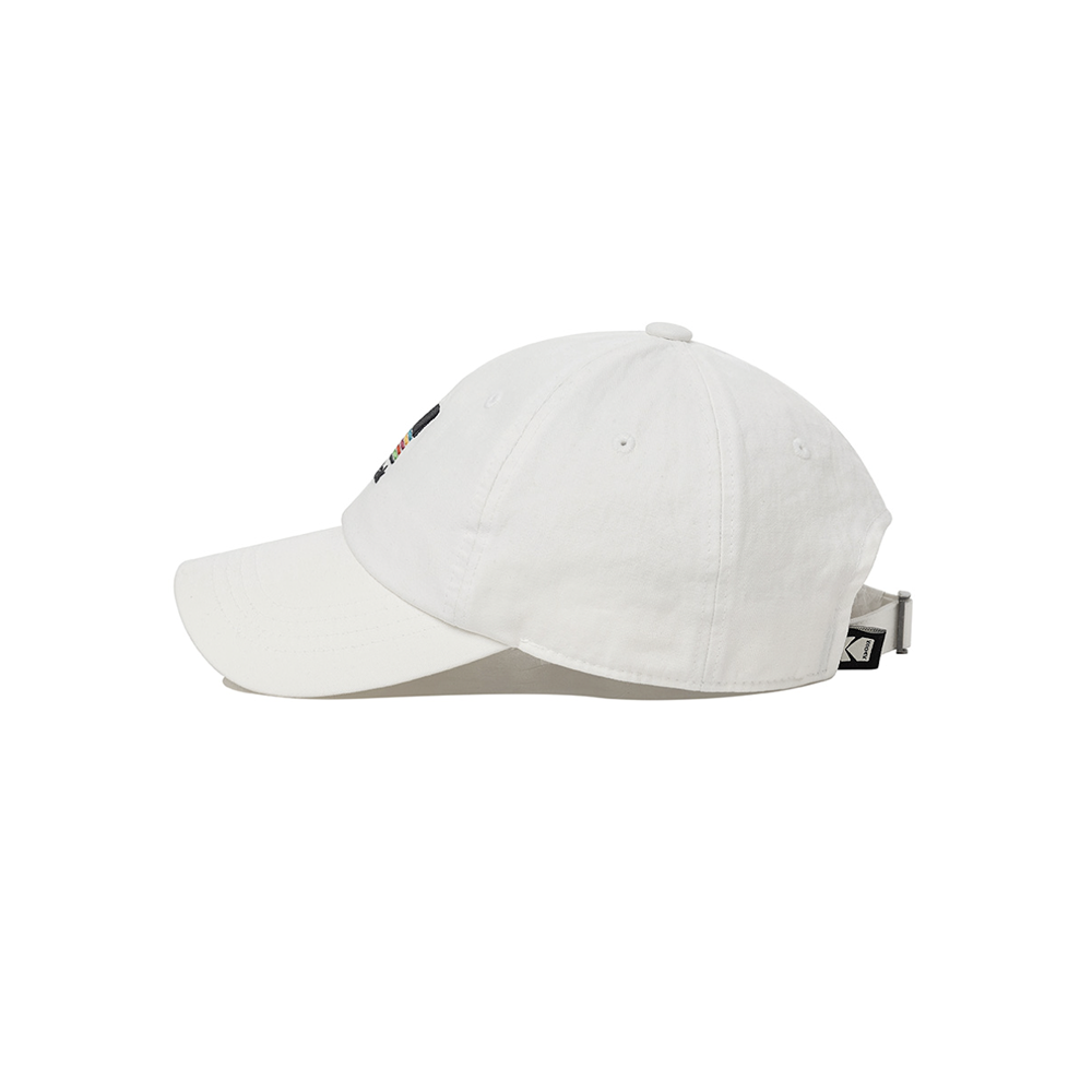 レインボー エンブロイダリー ボールキャップ【アイボリー】