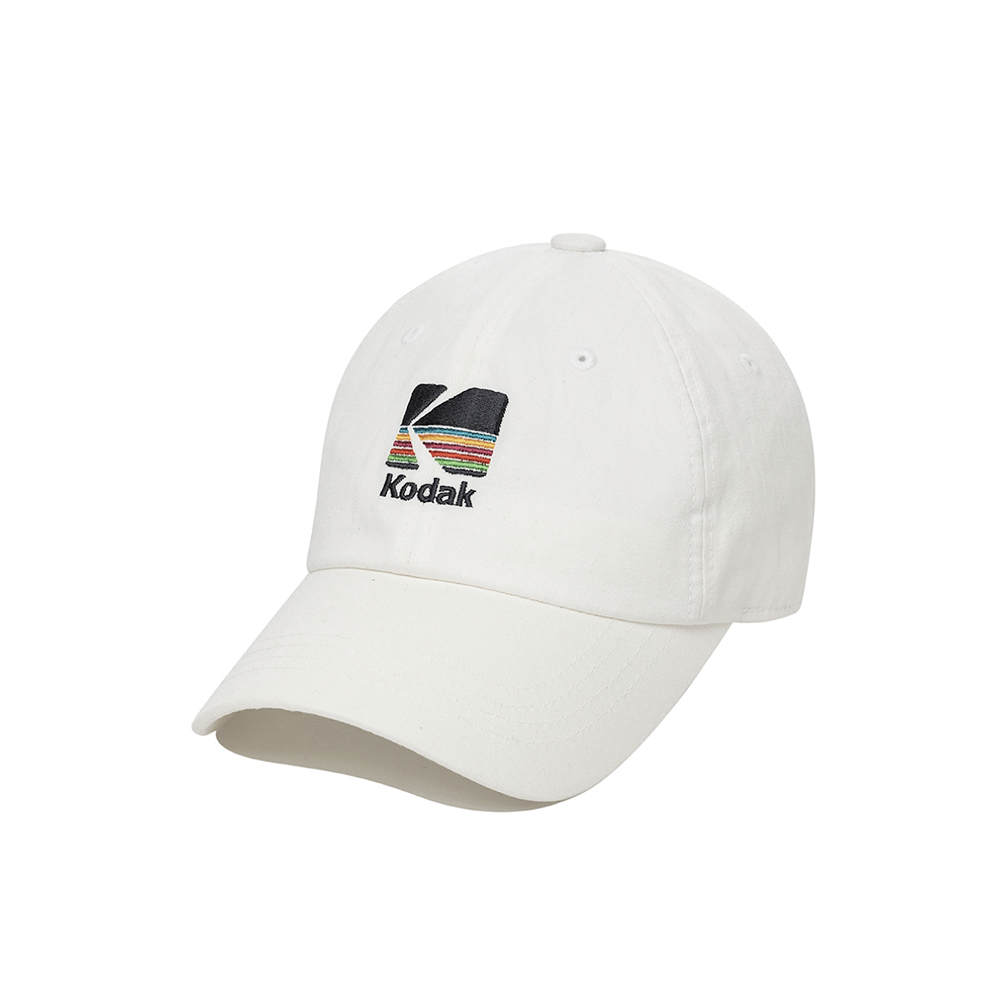 レインボー エンブロイダリー ボールキャップ【アイボリー】