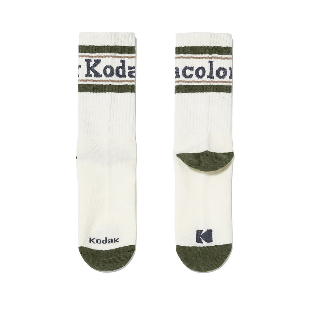 コダカラークルーソックス【カーキ】