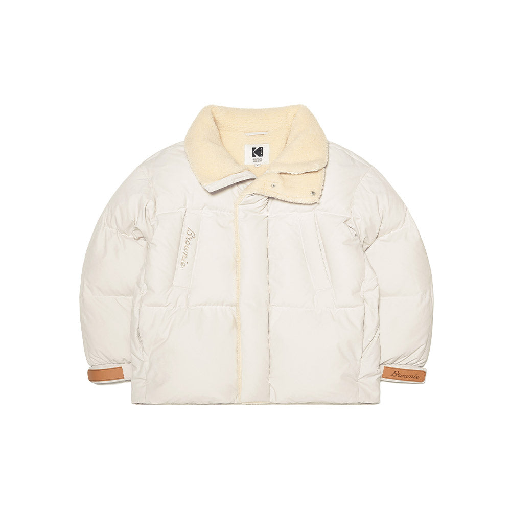 (Women)ブラウニーショートダウン ジャケット【アイボリー】