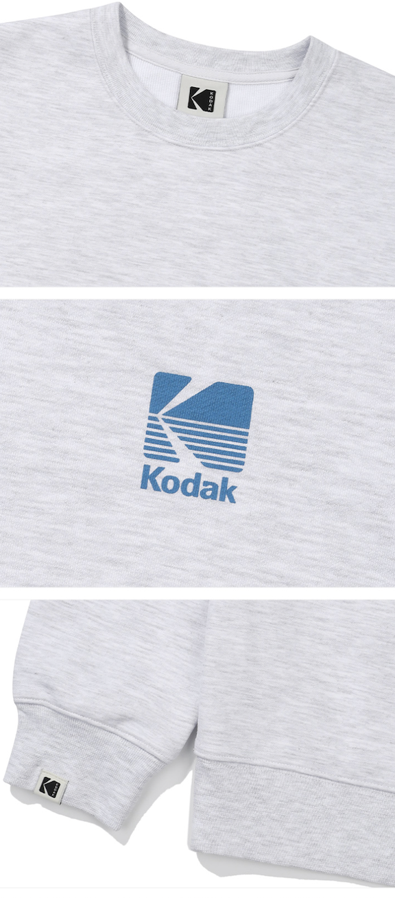 モノグラムレギュラースウェット【ホワイトメランジグレー】