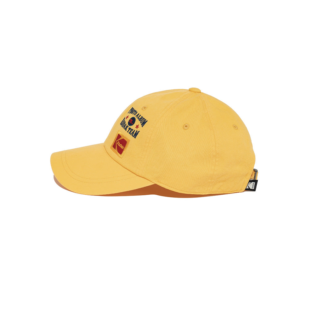 エンブロイダリーポイントボールキャップ【イエロー】