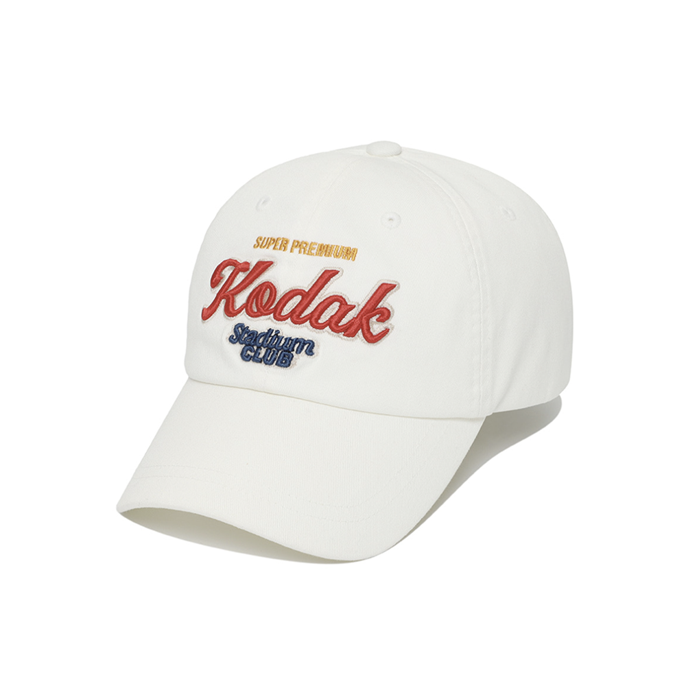 カラーレタリングボールキャップ【アイボリー】