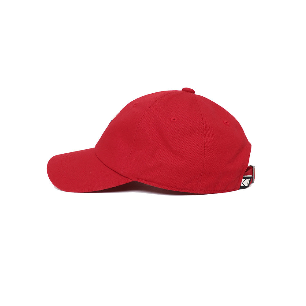 レインボーエンブロイダリーボールキャップ【レッド】