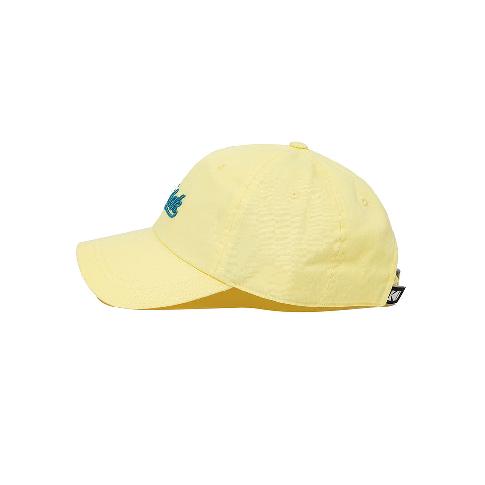 レタリング リラックス フィット ボールキャップ【イエロー】
