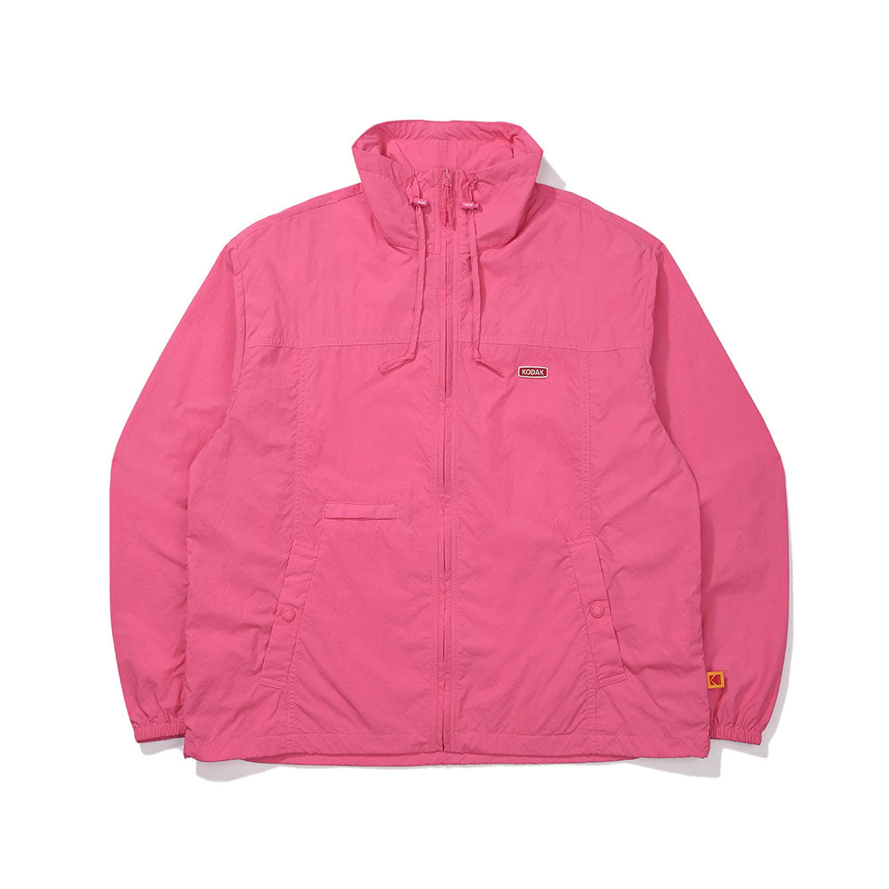 (Women)アイスポップクロップドスタンドネックジャケット【ピンク】