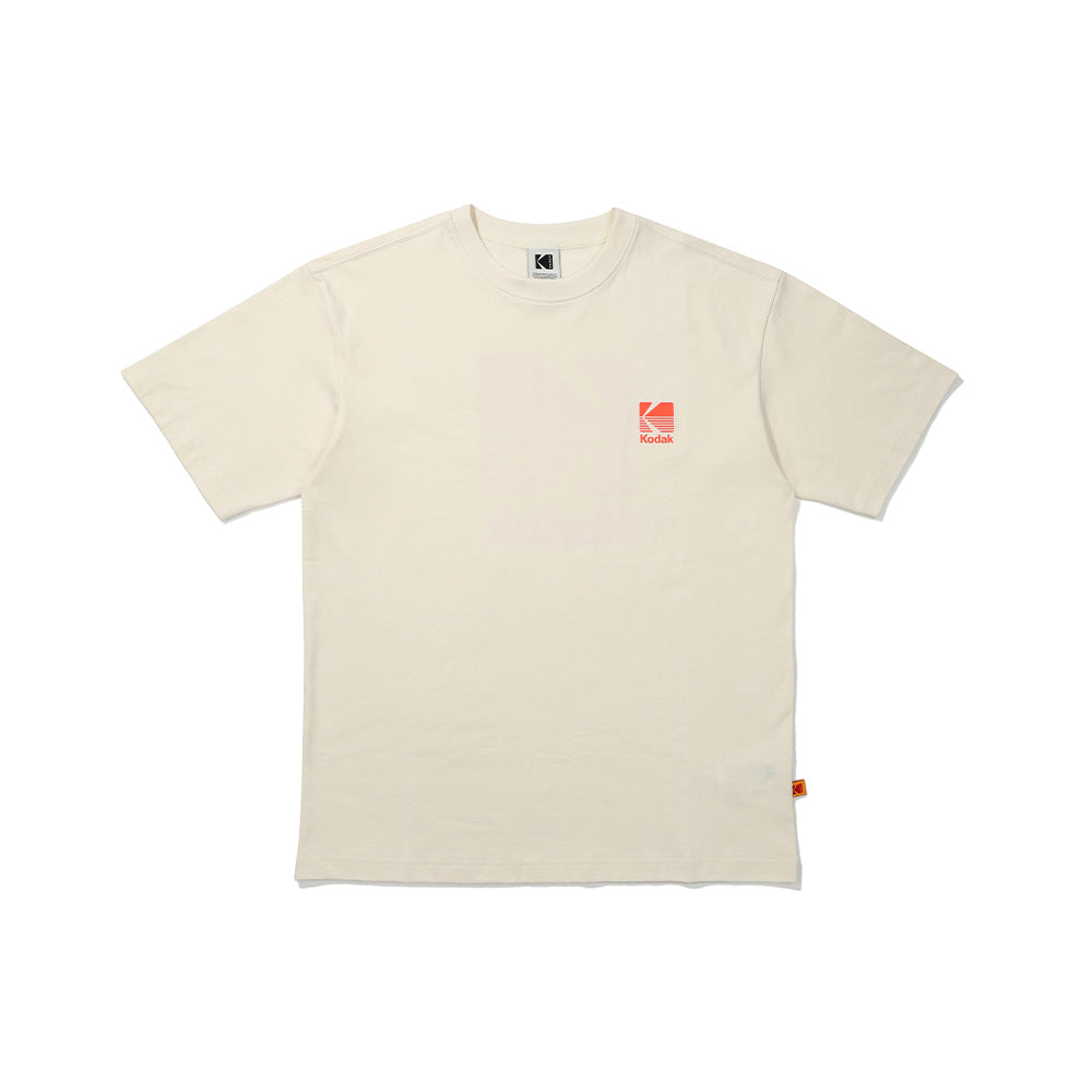 ビッグロゴコットンショートスリーブTシャツ【アイボリー】