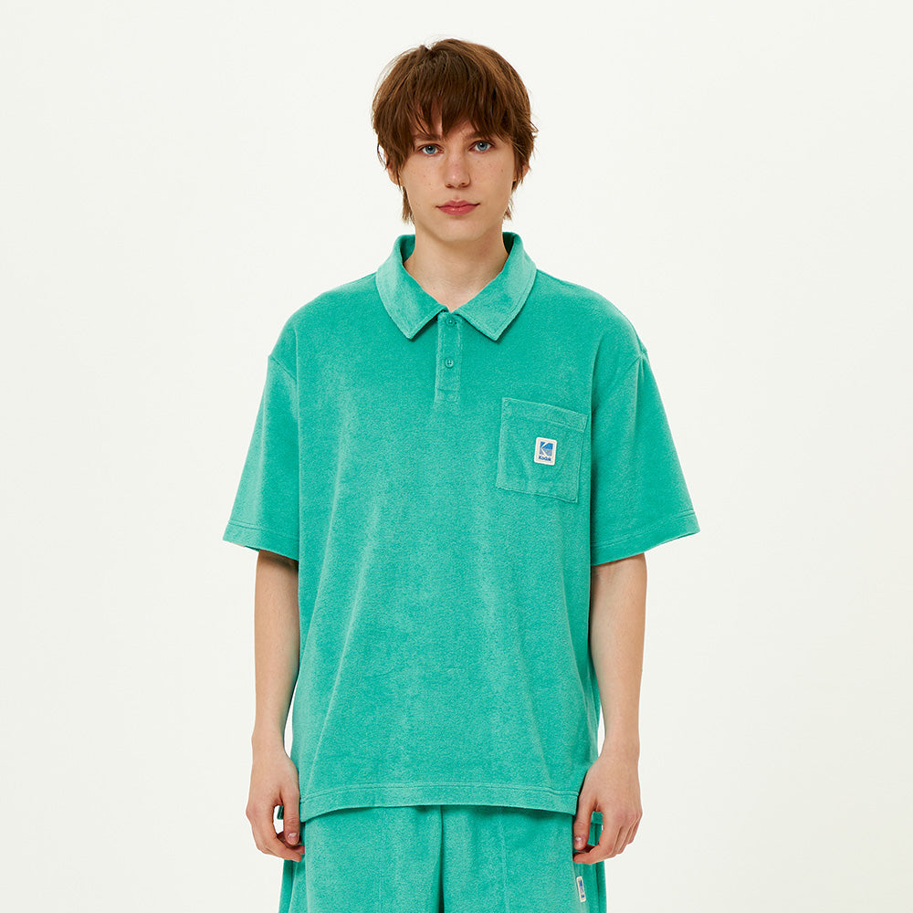 テリーポロシャツ【ミントグリーン】