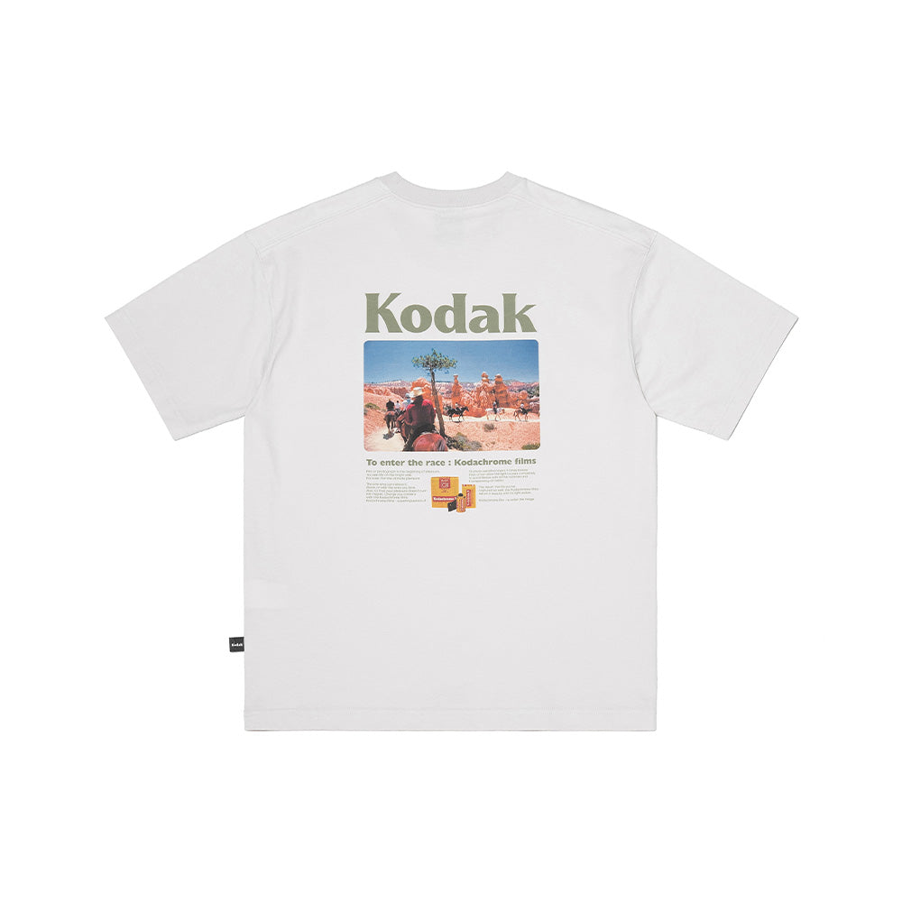 シーナリー グラフィック ショートスリーブ Tシャツ【ライトグレー】