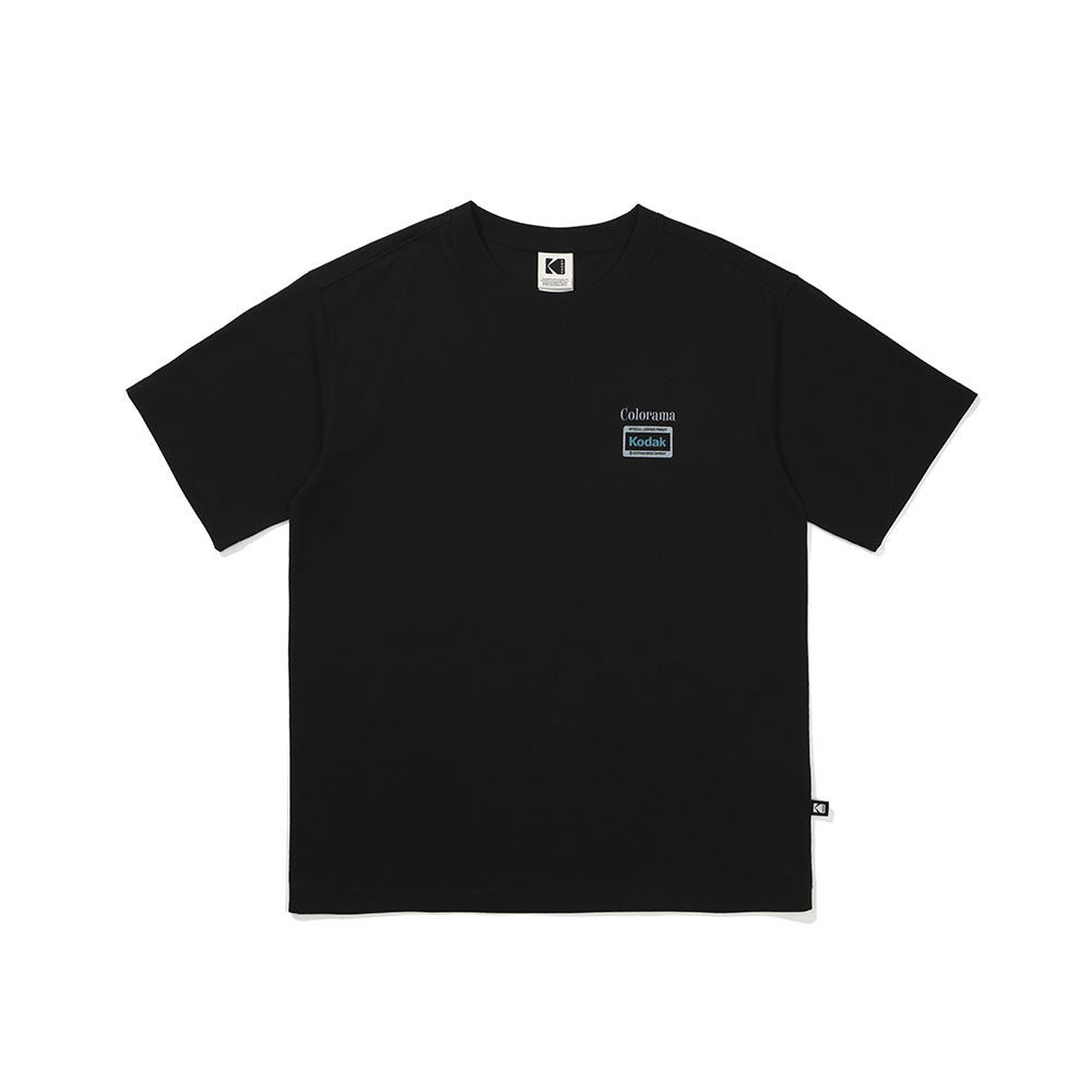 カラーラマショートスリーブTシャツ【ブラック】