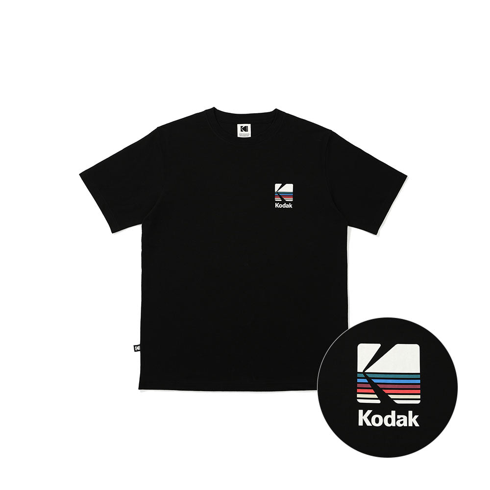 レインボー 半袖Tシャツ【ブラック】