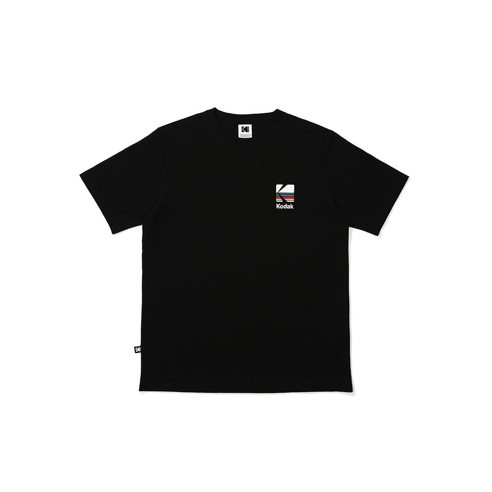 レインボー 半袖Tシャツ【ブラック】