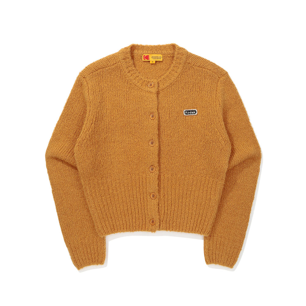 (Women) ソフトウールニットジャカードカーディガン【オレンジ】