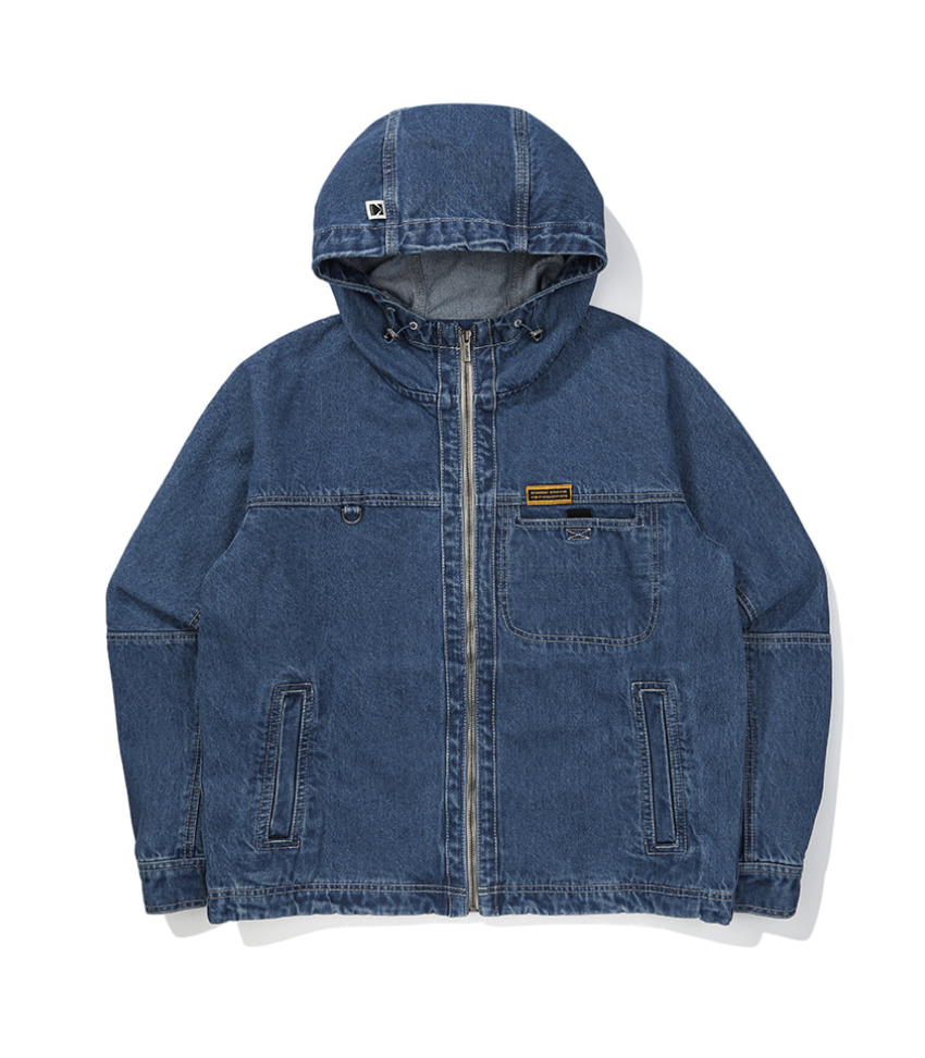 コダカリーデニムフーディジャケット【ブルー】