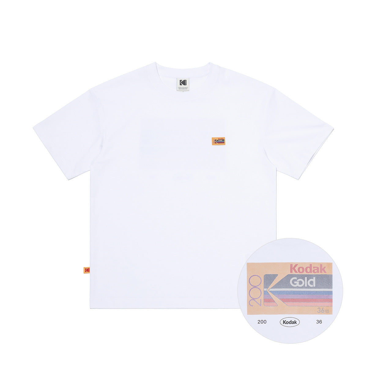 フラッシュフィルムグラフィック半袖Tシャツ【ブルー】