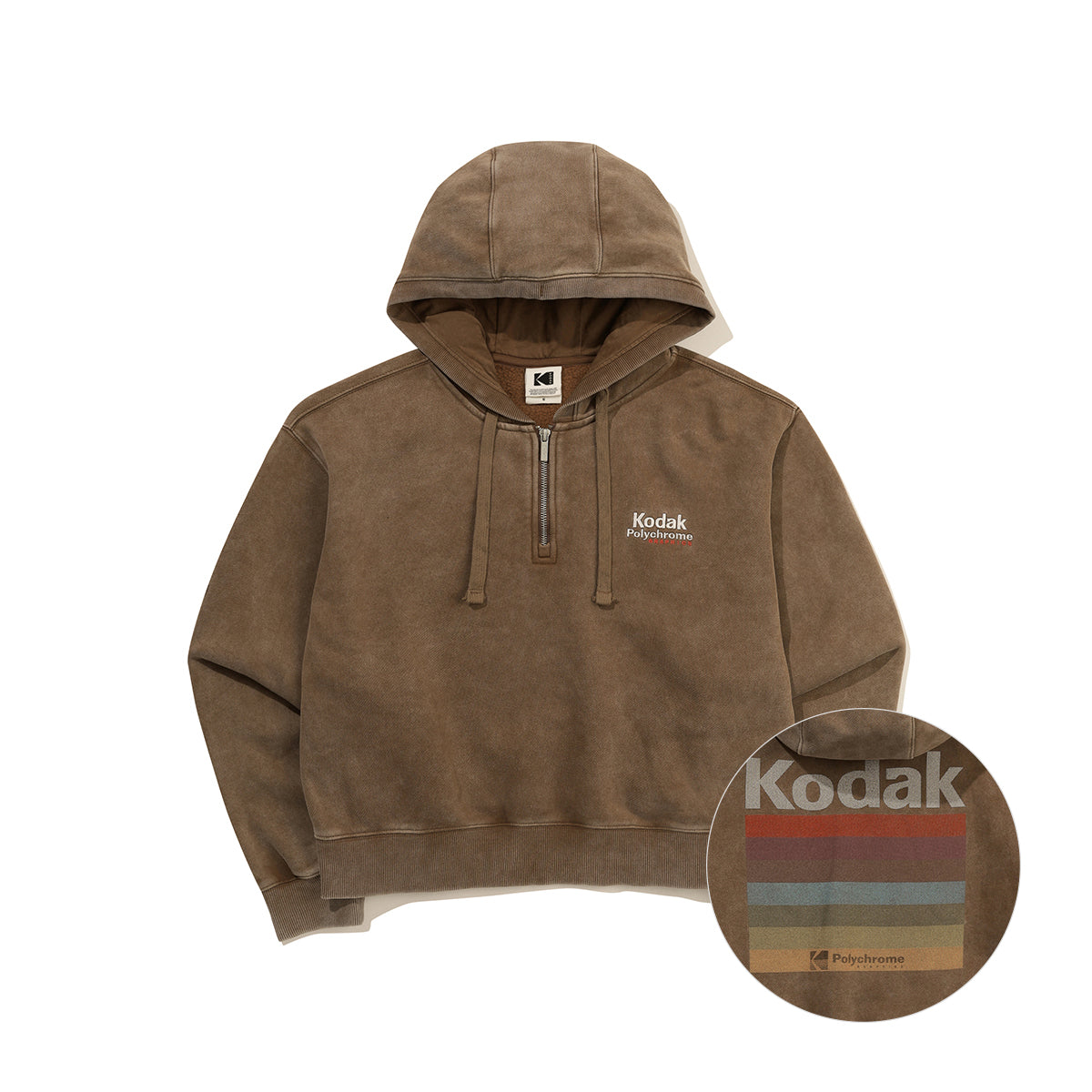 (Women) レインボースノーウォッシュドブラッシュドフーディ【アイボリー】