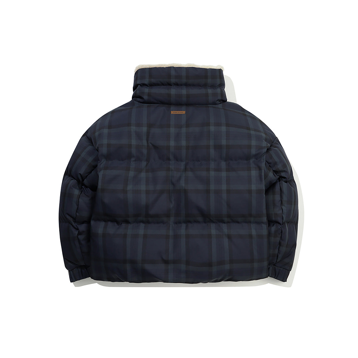 ブラウニーチェックショートダウンジャケット【ネイビー】