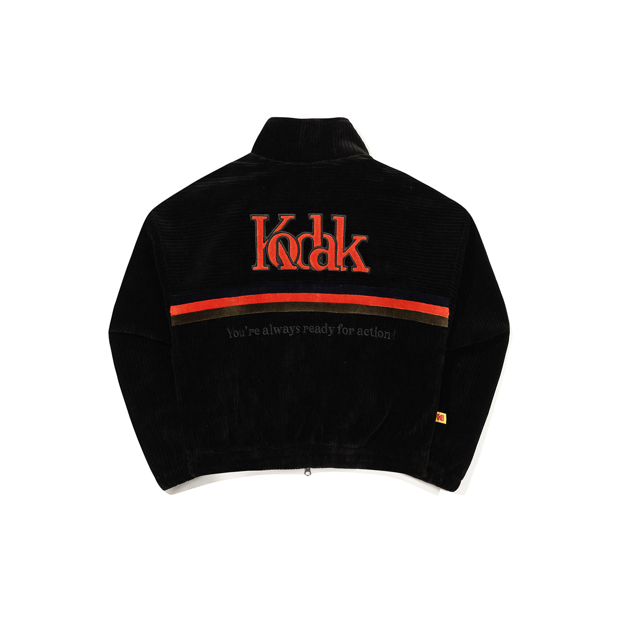 (Women) シネコダックベルベットコーデュロイジップアップ【ブラック】