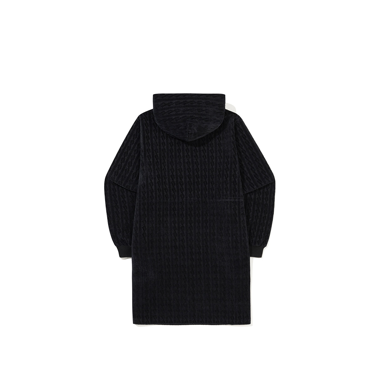 (Women) ベルベットケーブルドレス【ブラック】