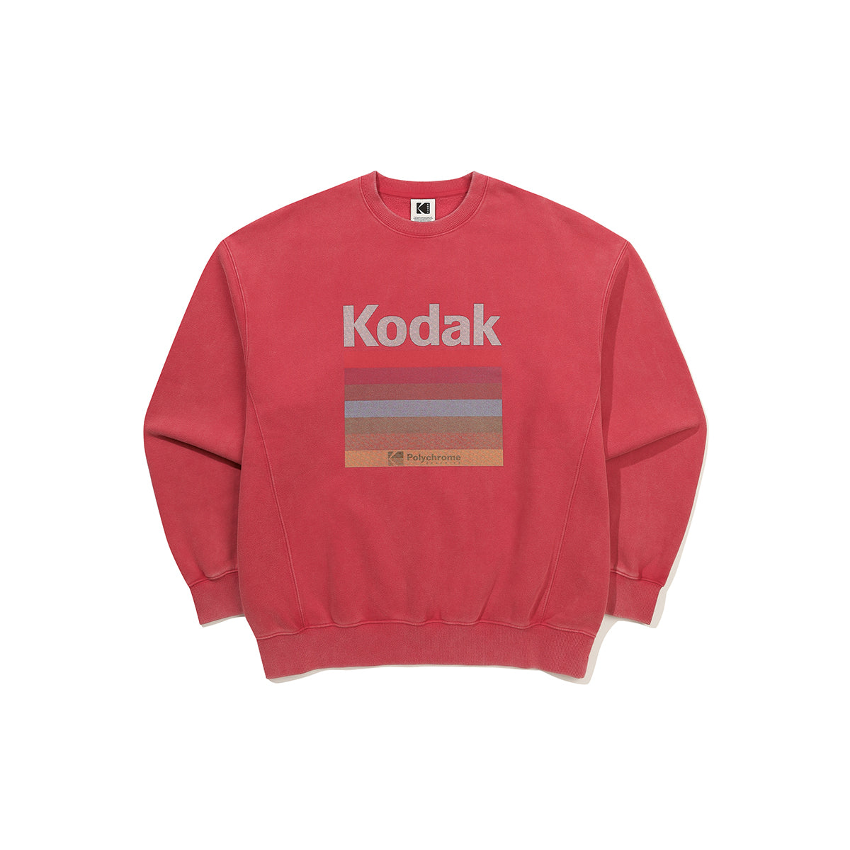 レインボースノーウォッシングブラッシュドスウェット【ブラウン】