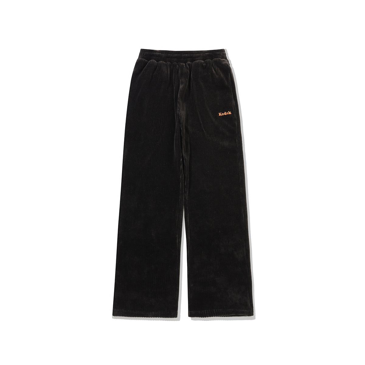 シネコダックベルベットコーデュロイストレートパンツ【ブラック】