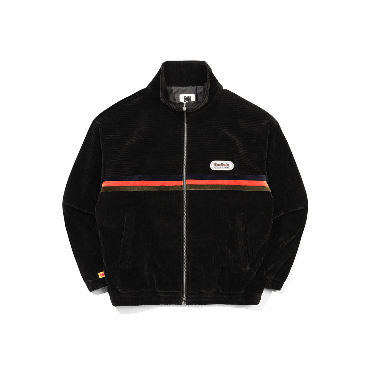 シネコダックベルベットコーデュロイジップアップ【ブラック】