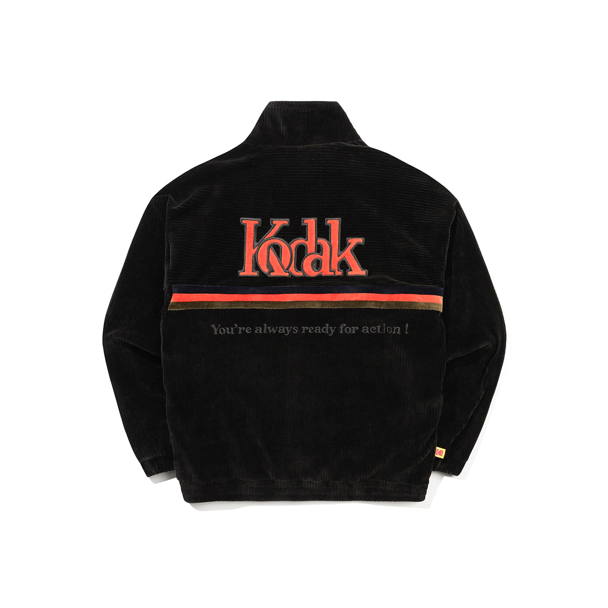 シネコダックベルベットコーデュロイジップアップ【ブラック】