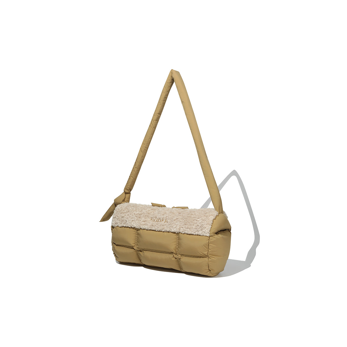 キルテッドラージクロスバッグ【カーキ】