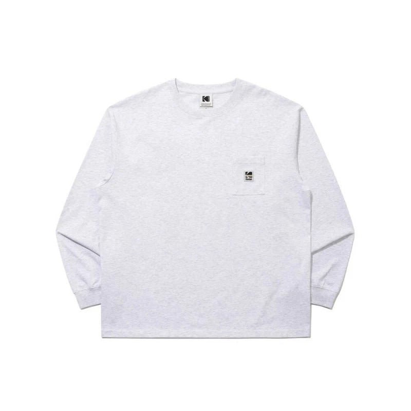 エッセンシャルポケットロングスリーブTシャツ【ブラック】