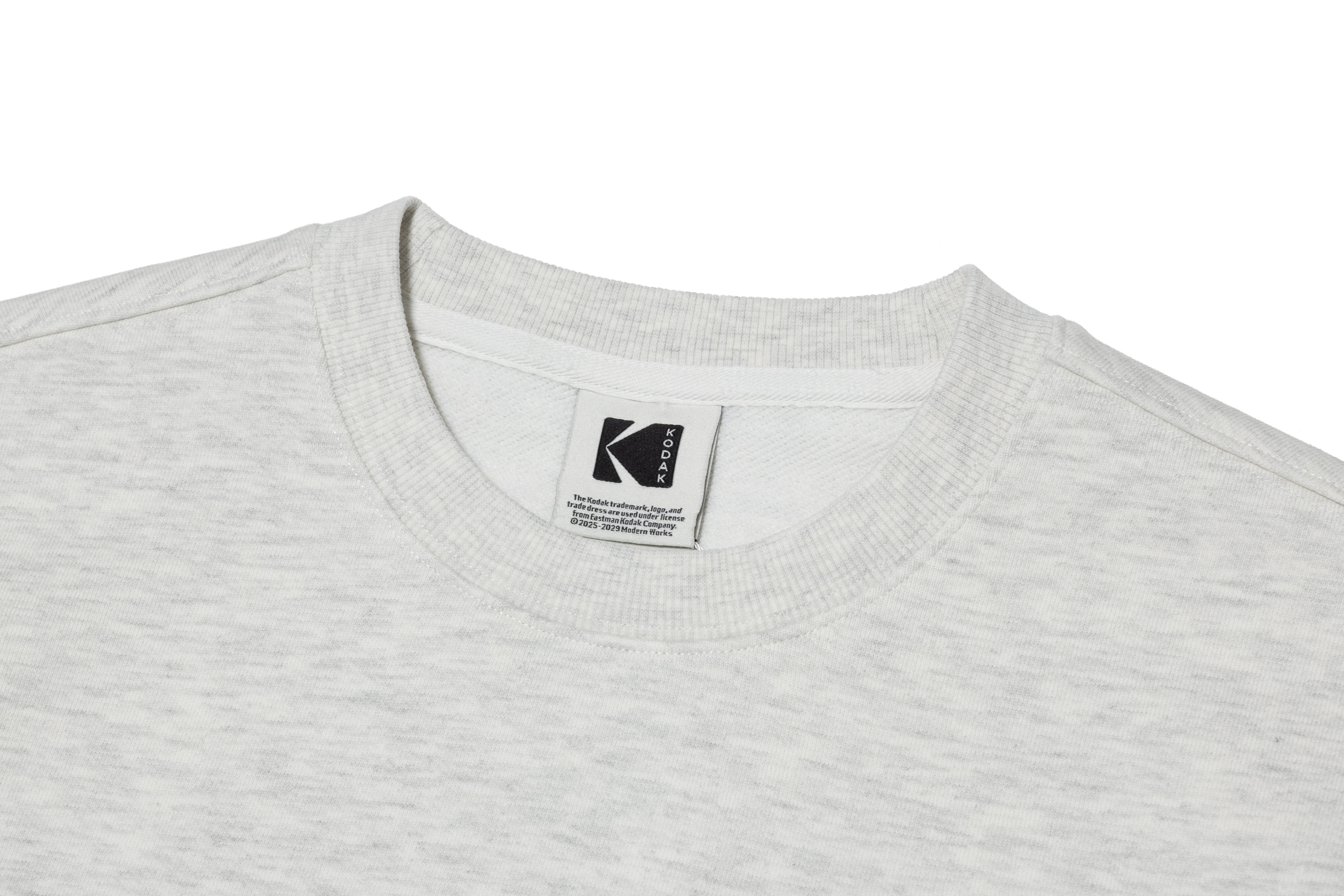 ユニスウェットシャツ【ホワイトメランジグレー】