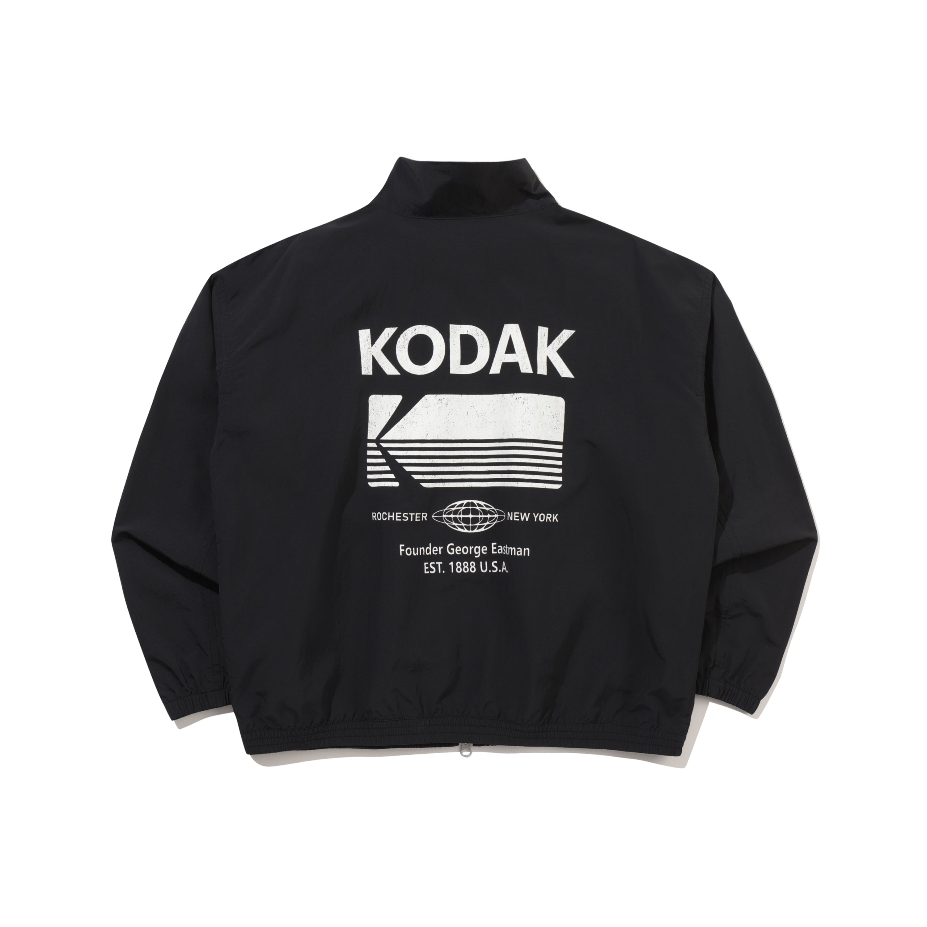 エッセンシャルビックロゴスタンドネックジャケット【ブラック】