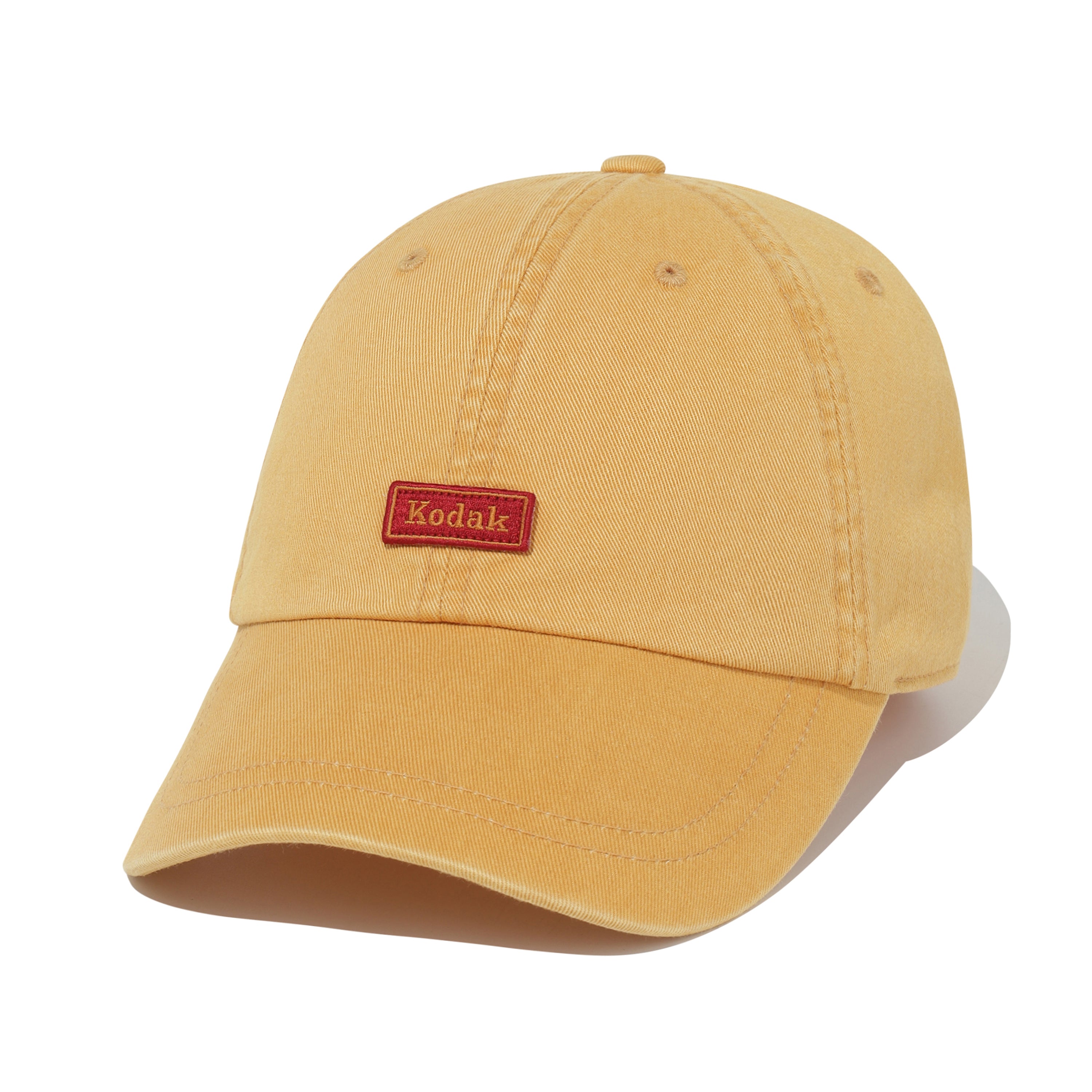 スモールワッペンウォッシュドリラックスフィットボールキャップ【イエロー】