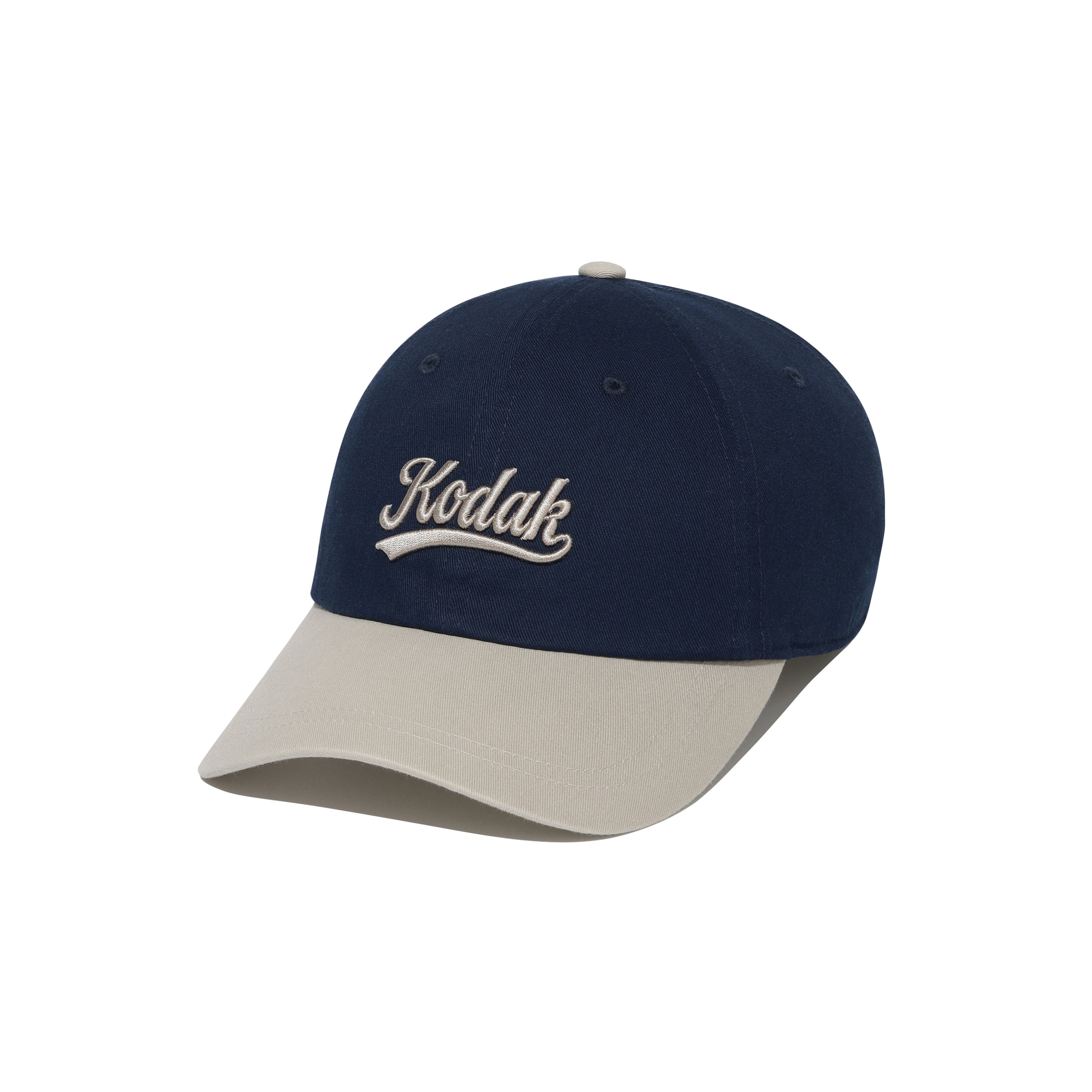 リラックスフィットレタリングコンビ ボールキャップ【ネイビー】