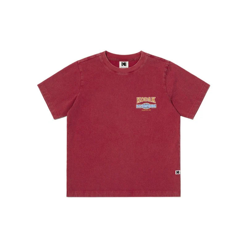 (WOMEN) スノーウォッシュグラフィックショートスリーブTシャツ【アイボリー】
