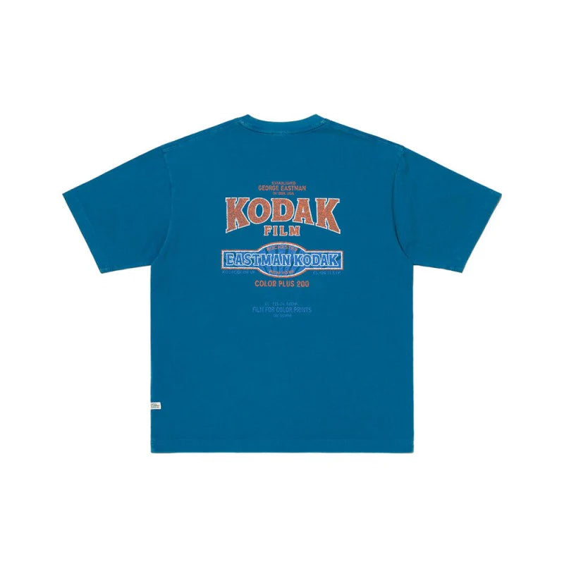 スノーウォッシュグラフィックショートスリーブTシャツ【スカイブルー】