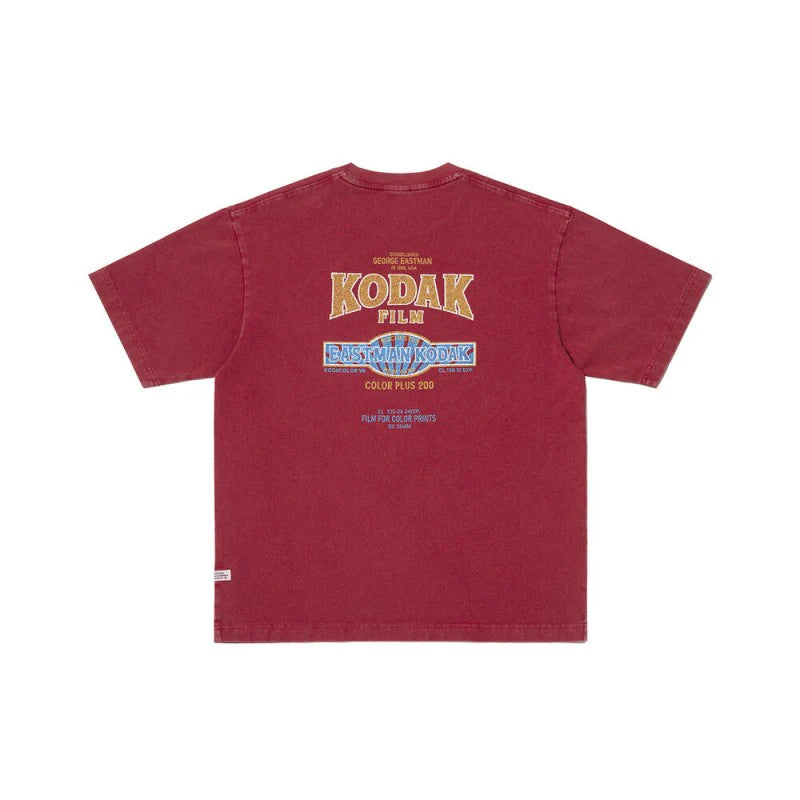スノーウォッシュグラフィックショートスリーブTシャツ【スカイブルー】