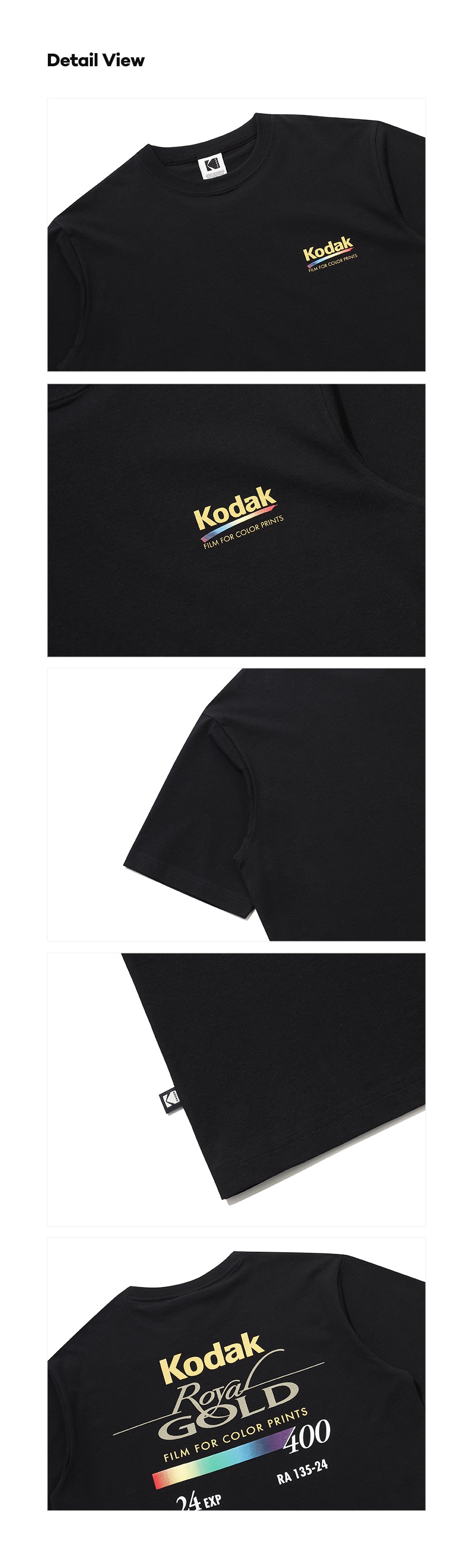 ロイヤルゴールドグラフィックショートスリーブTシャツ【ホワイト】
